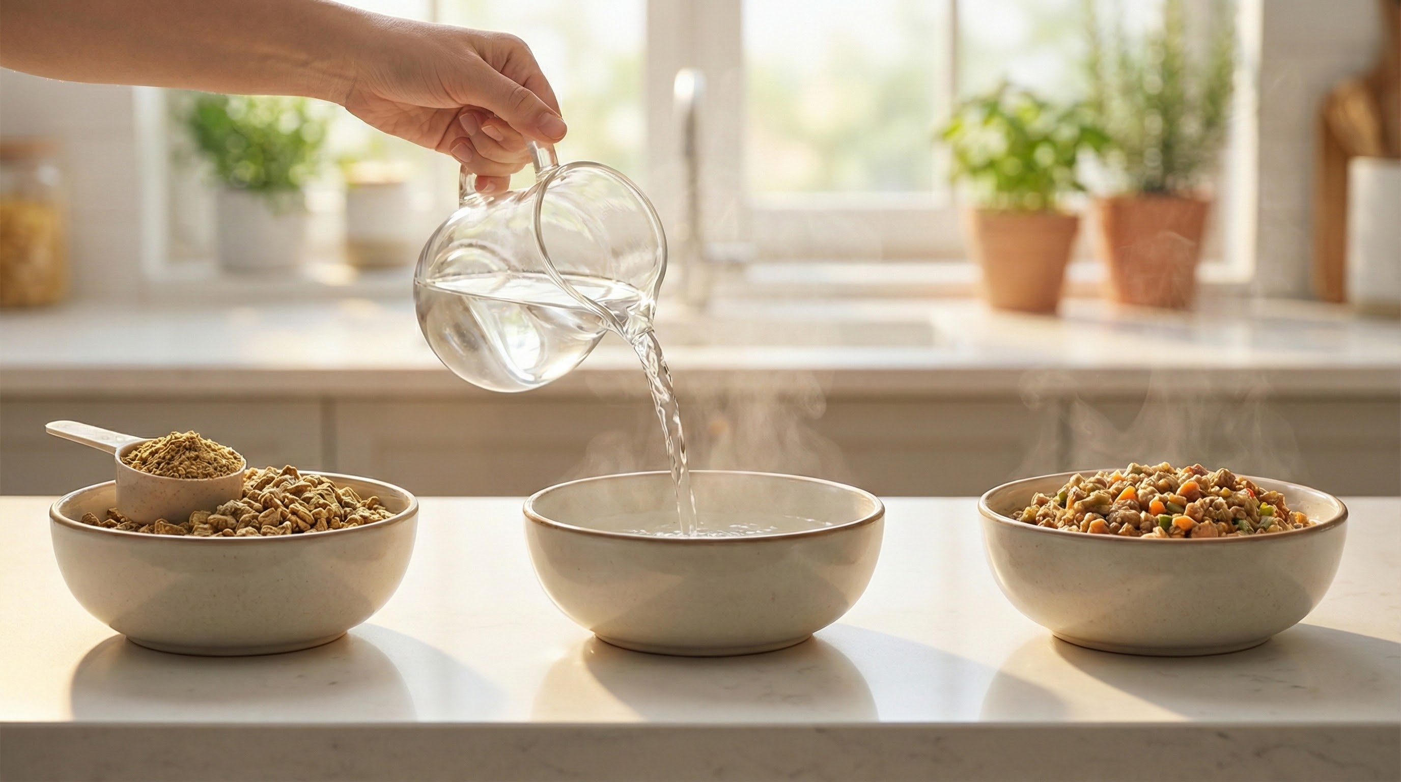 Freshly prepared DeHyPet Pro bowl