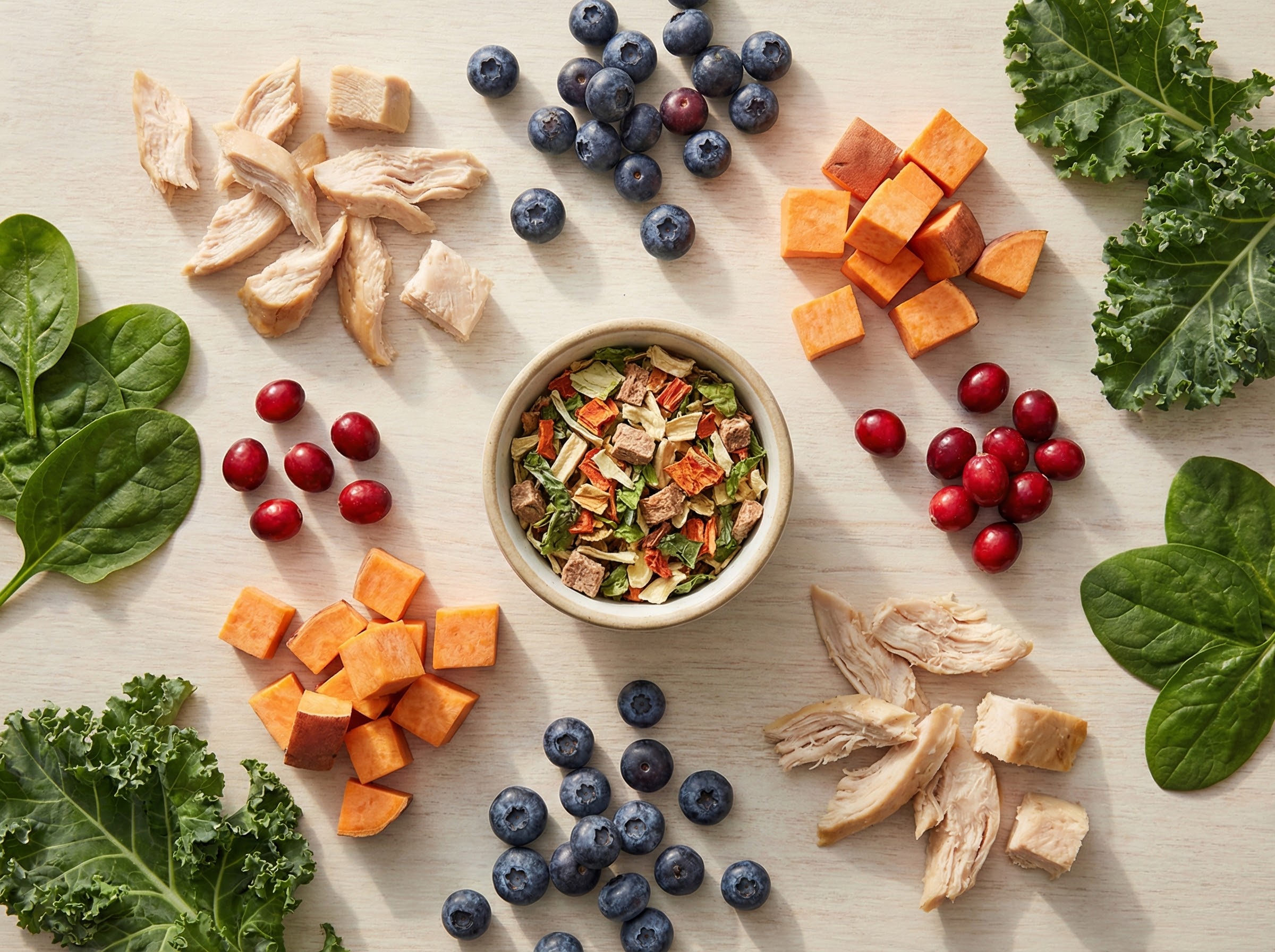 Premium ingredients flatlay